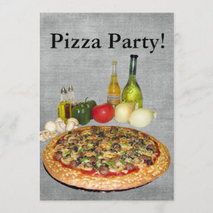 Invitación Fiesta Pizza