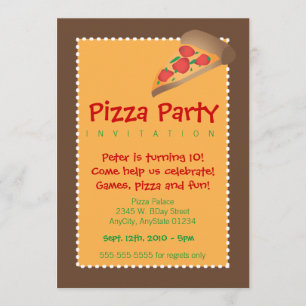 Invitación Fiesta Pizza