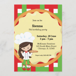 Invitación Fiesta Pizza