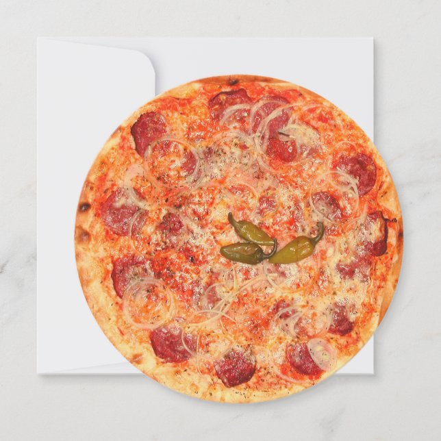 Invitación Fiesta Pizza (Anverso)