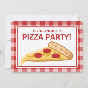 Invitación Fiesta Pizza Cumpleaños
