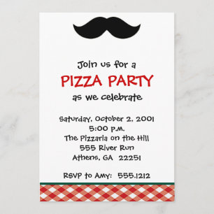 Invitación Fiesta Pizza Italiano