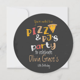 Invitación Fiesta Pizza Y Pajama