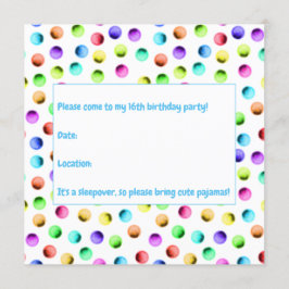Invitación Fiesta Polka Dot