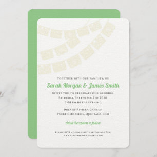 Invitación Fiesta poner crema de la boda del destino de Papel