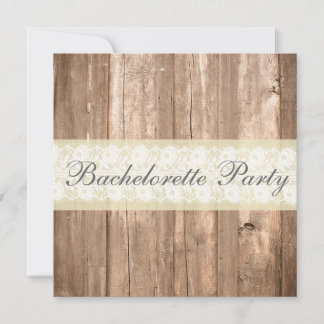 Invitación Fiesta poner crema rústico elegante lamentable de