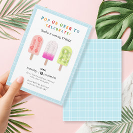 Invitación Fiesta Popsicle