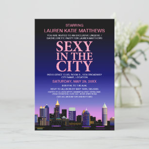 Invitación Fiesta Poster de cine Atlanta Bachelorette