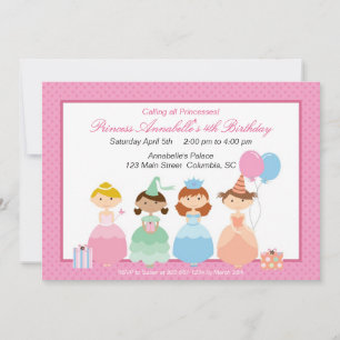 Invitación Fiesta Princesa
