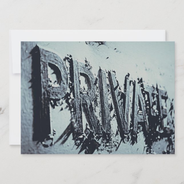 Invitación Fiesta privada de hombres (Anverso)