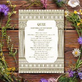 Invitación Fiesta Prueba Conmuta Cumpleaños con columnas del 