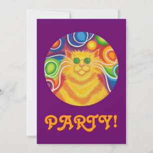 Invitación "Fiesta" psy-cat-delic