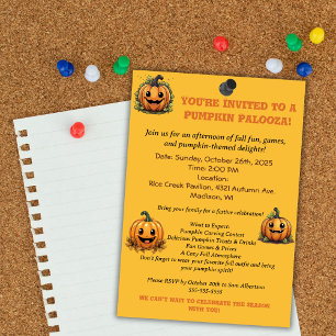 Invitación Fiesta Pumpkin Palooza
