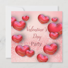 Invitación Fiesta Purpurina el día de San Valentín de los cor