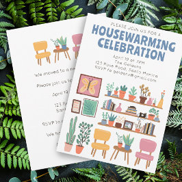 Invitación Fiesta que calienta el hogar invita a una cómoda s