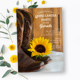 Invitación Fiesta Quinceanera Occidental