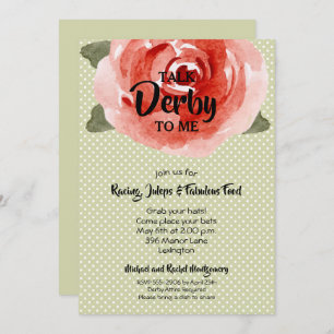 Invitación Fiesta Red Rose Derby