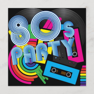 Invitación Fiesta retro