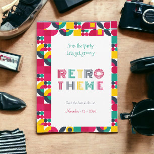 Invitación Fiesta retro