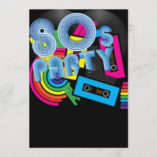 Invitación Fiesta retro 80