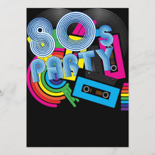 Invitación Fiesta retro 80