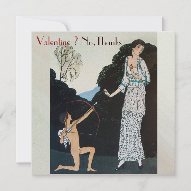 INVITACIÓN FIESTA RETRO ANTÍ SAN VALENTÍN SELLO DE LACA MONOG (Anverso)