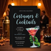 Fiesta Retro de Halloween para Adultos con Mano Es