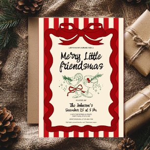 Invitación Fiesta Retro Friendsmas