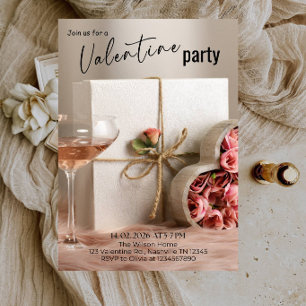 Invitación Fiesta Romántica del Día de San Valentín