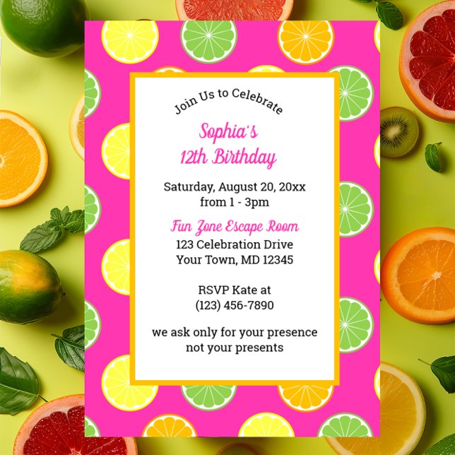 Invitación Fiesta rosa de todas las ocasiones (Subido por el creador)