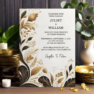 Invitación Fiesta Rosa floral verdaderamente rústico Boda esp