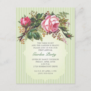 Invitación Fiesta Rose Bouquet Garden