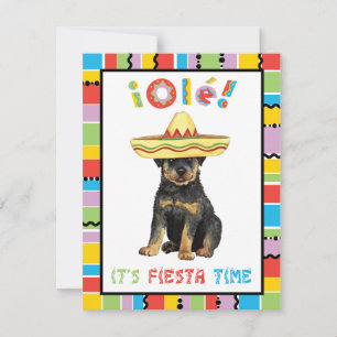 Invitación Fiesta Rottweiler