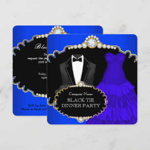 Invitación Fiesta Royal Blue