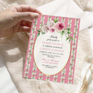 Invitación Fiesta Rubor Pink Garden