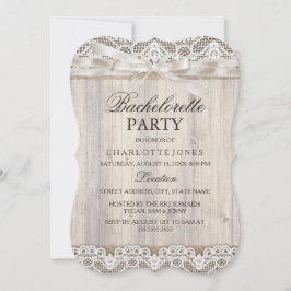 Invitación Fiesta Rusa de Bachelorette de Rústico Vintage