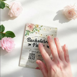 Invitación Fiesta Rusa de Floral String Light Bachelorette