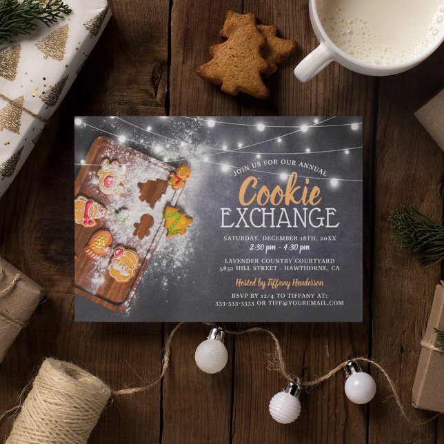Invitación Fiesta ruso de navidad de intercambio de cookies (Subido por el creador)