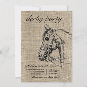 Invitación Fiesta Rústica del Derby de Caballos