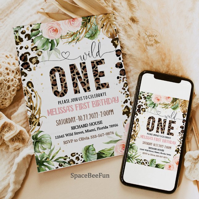 Invitación Fiesta salvaje de selva salvaje de leopardo de un  (safari leopard welcome sign, leopard print foam board, jungle theme welcome sign, safari party sign,)