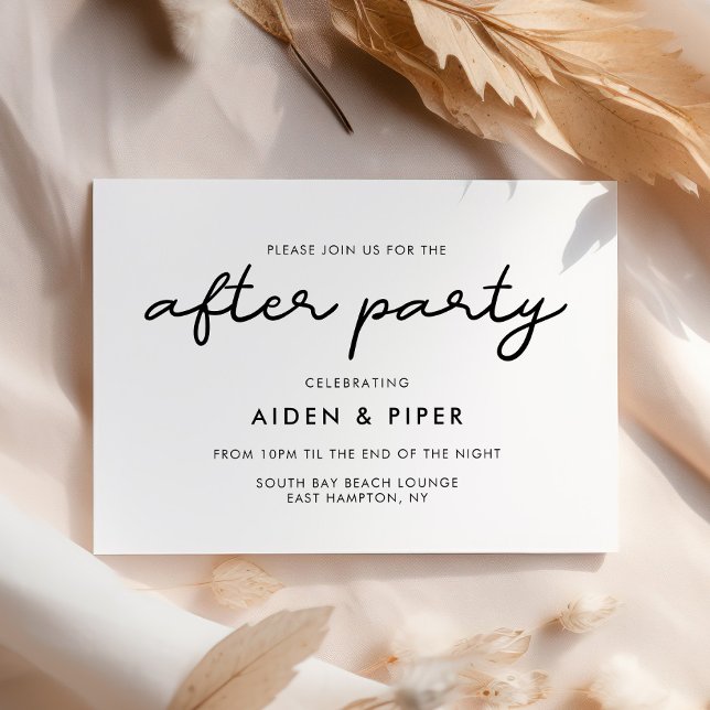 Invitación Fiesta sencilla después de la boda (Subido por el creador)