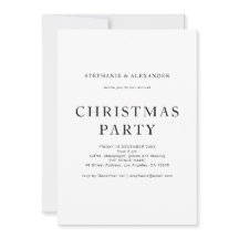 Fiesta simple de Navidades blancos negros