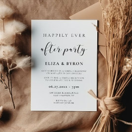 Invitación Fiesta simple y elegante de feliz para siempre