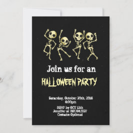 Invitación Fiesta Skeleton Halloween