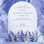 Invitación Fiesta SORPRESA 21 cumpleaños Julio Flor de nacimi<br><div class="desc">Crea un hermoso tema de cumpleaños de verano para tu celebración de julio alrededor de la Flor de Nacimiento - Azul Larkspur. Larkspur es también conocido como Delphinium. El moderno papel en forma de arco es una de las tendencias más candentes de la invitación.</div>