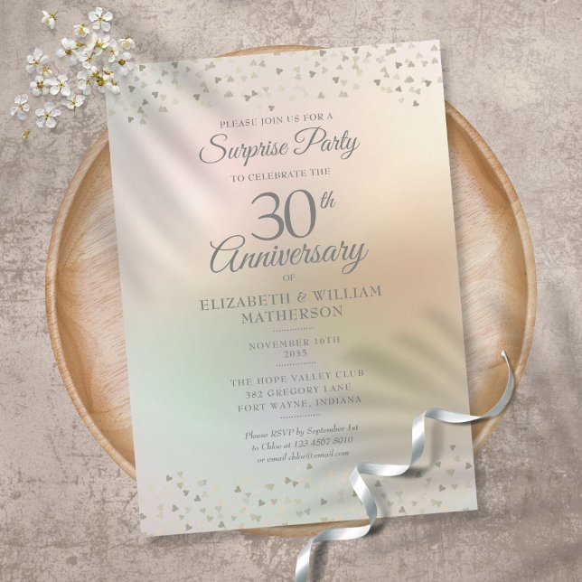 Invitación Fiesta sorpresa de aniversario de bodas número 30 (Subido por el creador)