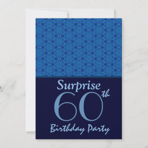 Invitación Fiesta sorpresa de cumpleaños número 60 Estrellas 