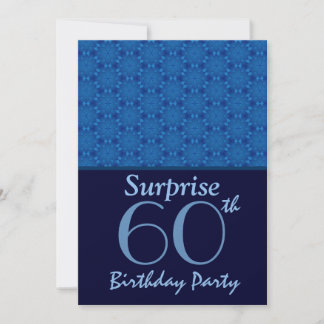 Invitación Fiesta sorpresa de cumpleaños número 60 Estrellas