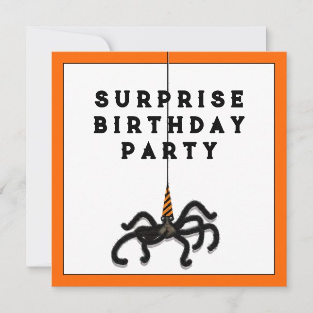 Invitación Fiesta sorpresa de octubre (Anverso)