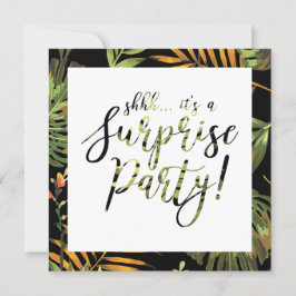 Invitación Fiesta Sorpresa de Verano Tropical Boda Aniversari
